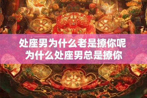 处座男为什么老是撩你呢 为什么处座男总是撩你