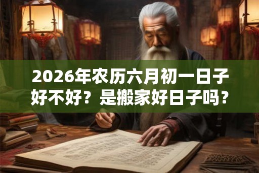 2026年农历六月初一日子好不好？是搬家好日子吗？