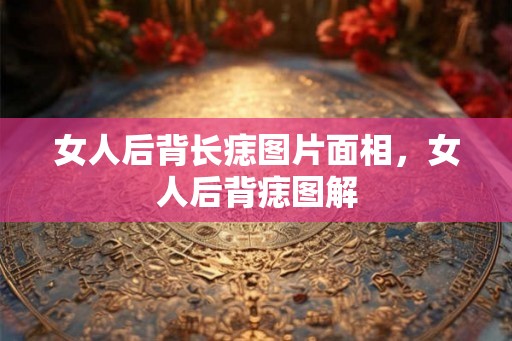 女人后背长痣图片面相，女人后背痣图解