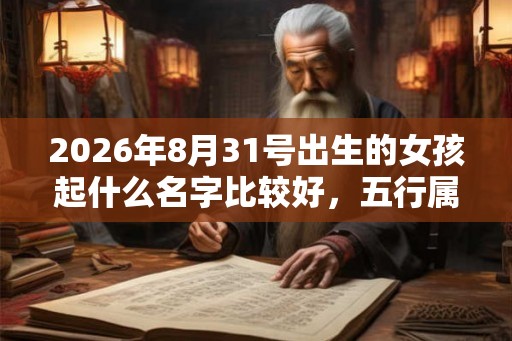 2026年8月31号出生的女孩起什么名字比较好,五行属什么 2026年8月31号出生的女孩起什么名字比较好,五行属什么
