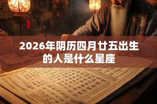 2026年阴历四月廿五出生的人是什么星座 2026年阴历四月廿五出生的人是什么星座