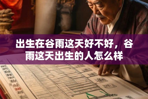 出生在谷雨这天好不好，谷雨这天出生的人怎么样