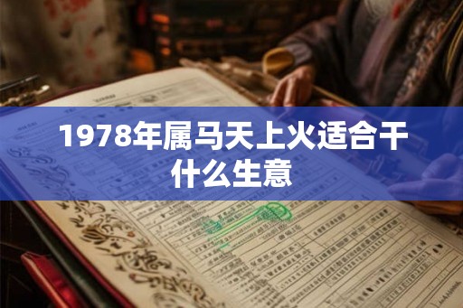 1978年属马天上火适合干什么生意