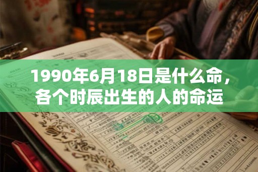 1990年6月18日是什么命，各个时辰出生的人的命运