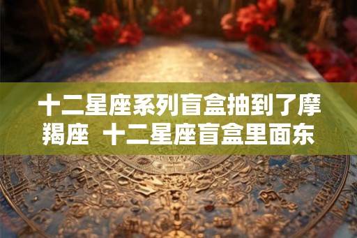 十二星座系列盲盒抽到了摩羯座  十二星座盲盒里面东西怎么做