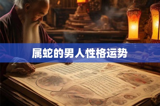 属蛇的男人性格运势