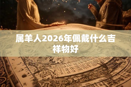 属羊人2026年佩戴什么吉祥物好