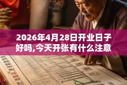 2026年4月28日开业日子好吗,今天开张有什么注意事项 2026年4月28日开业日子好吗,今天开张有什么注意事项