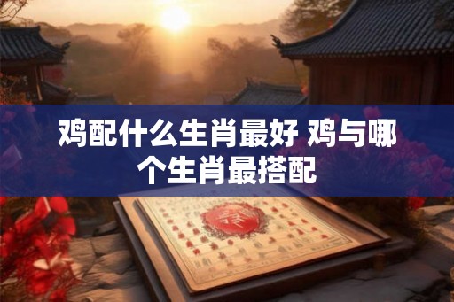 鸡配什么生肖最好 鸡与哪个生肖最搭配