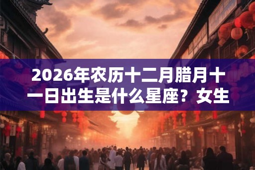2026年农历十二月腊月十一日出生是什么星座？女生性格好吗？