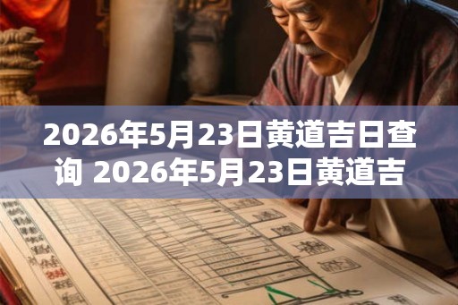 2026年5月23日黄道吉日查询 2026年5月23日黄道吉日