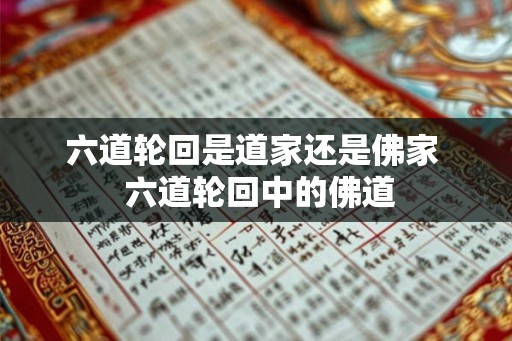 六道轮回是道家还是佛家  六道轮回中的佛道