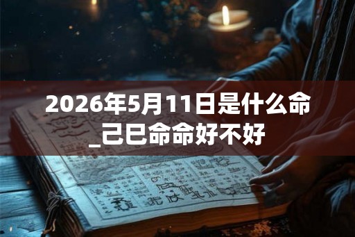 2026年5月11日是什么命_己巳命命好不好 2026年5月11日是什么命_己巳命命好不好