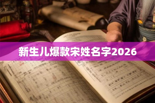 新生儿爆款宋姓名字2026