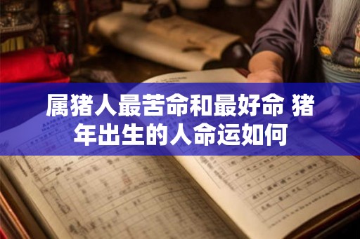属猪人最苦命和最好命 猪年出生的人命运如何