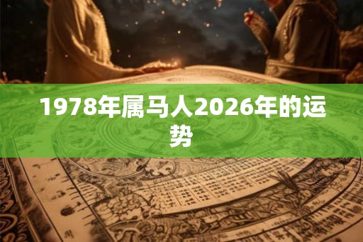 1978年属马人2026年的运势
