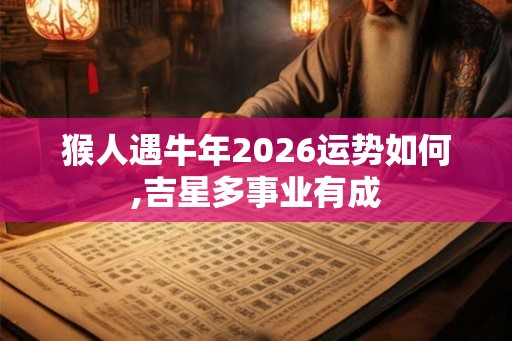 猴人遇牛年2026运势如何,吉星多事业有成