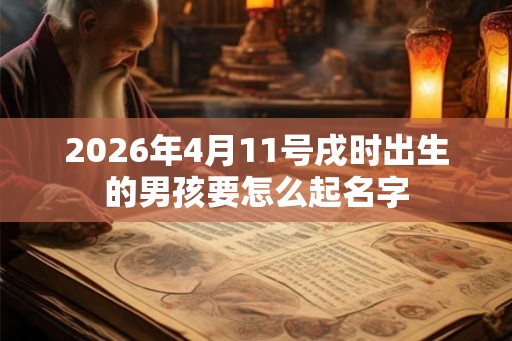 2026年4月11号戌时出生的男孩要怎么起名字