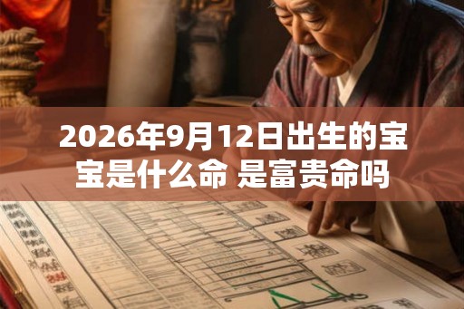 2026年9月12日出生的宝宝是什么命 是富贵命吗