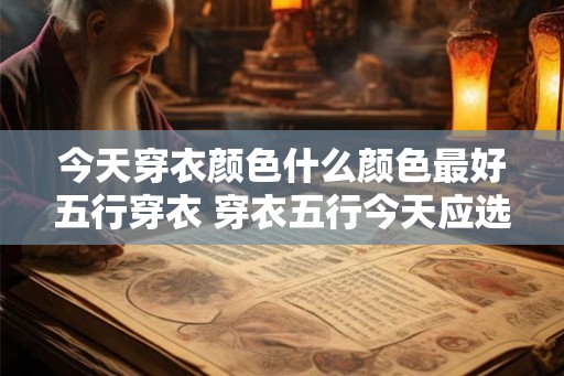 今天穿衣颜色什么颜色最好五行穿衣 穿衣五行今天应选何色
