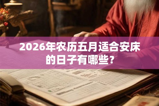 2026年农历五月适合安床的日子有哪些？