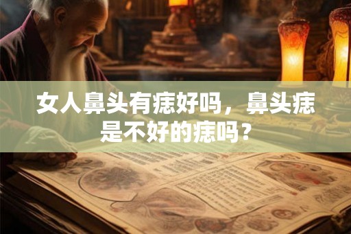 女人鼻头有痣好吗,鼻头痣是不好的痣吗? 女人鼻头有痣好吗,鼻头痣是不好的痣吗?