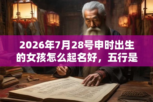 2026年7月28号申时出生的女孩怎么起名好,五行是什么! 2026年7月28号申时出生的女孩怎么起名好,五行是什么!