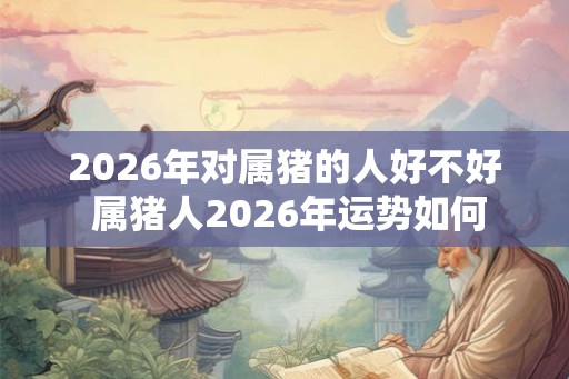 2026年对属猪的人好不好 属猪人2026年运势如何