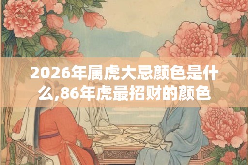 2026年属虎大忌颜色是什么,86年虎最招财的颜色