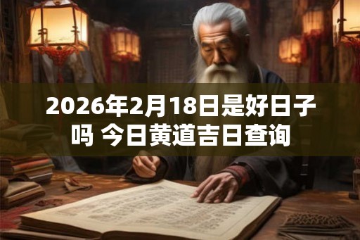 2026年2月18日是好日子吗 今日黄道吉日查询 2026年2月18日是好日子吗 今日黄道吉日查询