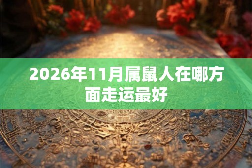 2026年11月属鼠人在哪方面走运最好