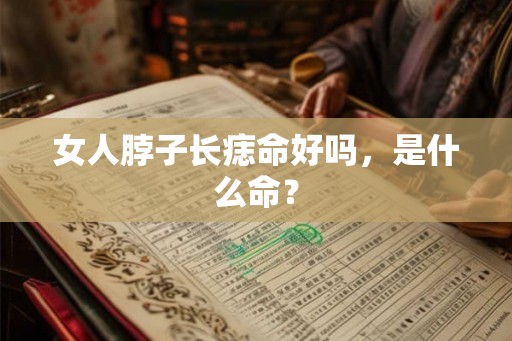 女人脖子长痣命好吗，是什么命？