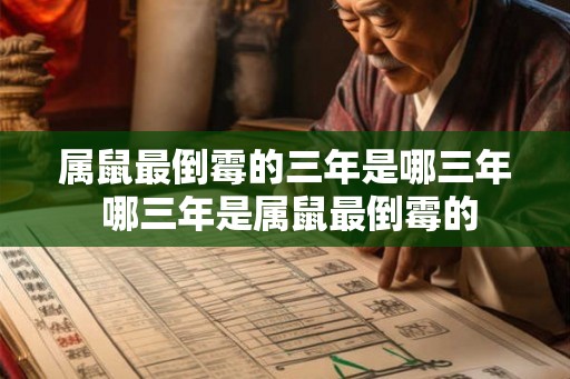 属鼠最倒霉的三年是哪三年 哪三年是属鼠最倒霉的