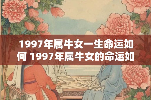 1997年属牛女一生命运如何 1997年属牛女的命运如何
