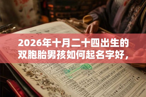 2026年十月二十四出生的双胞胎男孩如何起名字好，五行属相什么？