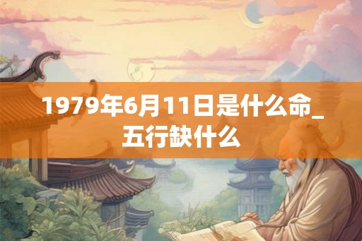 1979年6月11日是什么命_五行缺什么