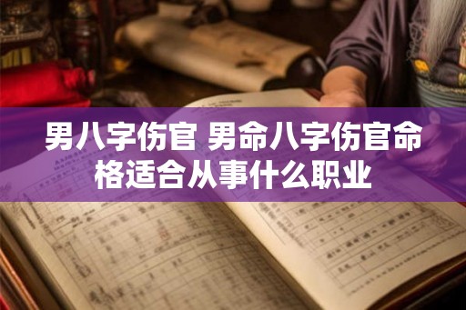 男八字伤官 男命八字伤官命格适合从事什么职业