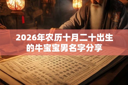 2026年农历十月二十出生的牛宝宝男名字分享