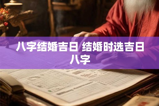 八字结婚吉日 结婚时选吉日八字 八字结婚吉日 结婚时选吉日八字