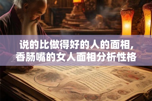 说的比做得好的人的面相,香肠嘴的女人面相分析性格与命运