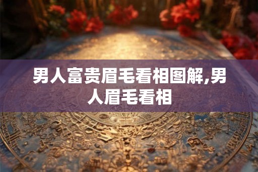 男人富贵眉毛看相图解,男人眉毛看相