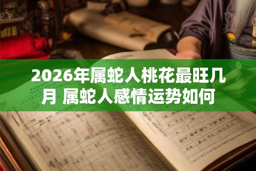 2026年属蛇人桃花最旺几月 属蛇人感情运势如何