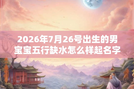 2026年7月26号出生的男宝宝五行缺水怎么样起名字