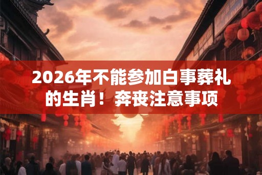 2026年不能参加白事葬礼的生肖！奔丧注意事项