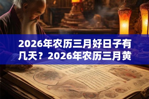 2026年农历三月好日子有几天?2026年农历三月黄道吉日一览 2026年农历三月好日子有几天?2026年农历三月黄道吉日一览