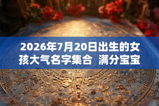2026年7月20日出生的女孩大气名字集合  满分宝宝名推荐