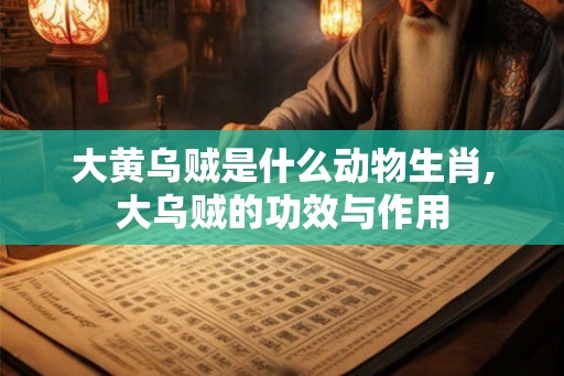 大黄乌贼是什么动物生肖,大乌贼的功效与作用