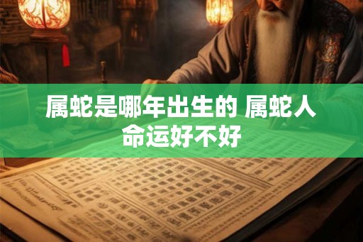 属蛇是哪年出生的 属蛇人命运好不好