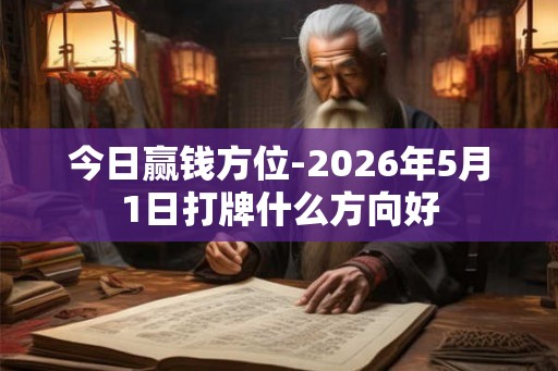 今日赢钱方位-2026年5月1日打牌什么方向好