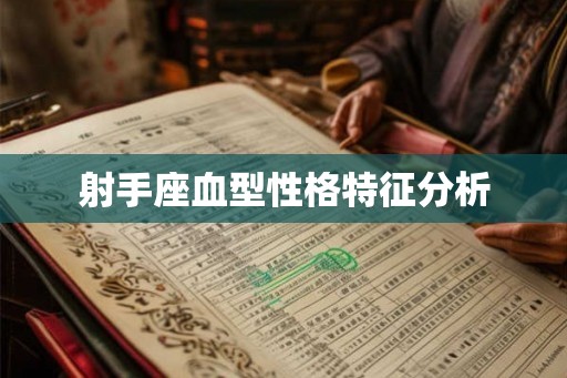 射手座血型性格特征分析